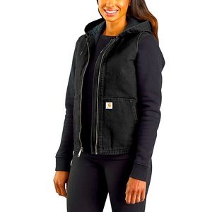 Carhartt Women’s Washed Duck Hooded Insulated Vest